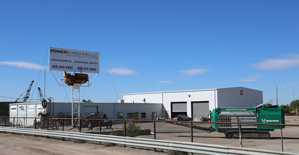 PowerScreening Aggregate Equipment Supplier Locations in Colorado